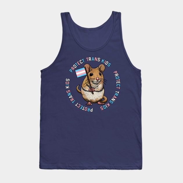 Protect Trans Kids Mouse Tank Top by Art by Veya